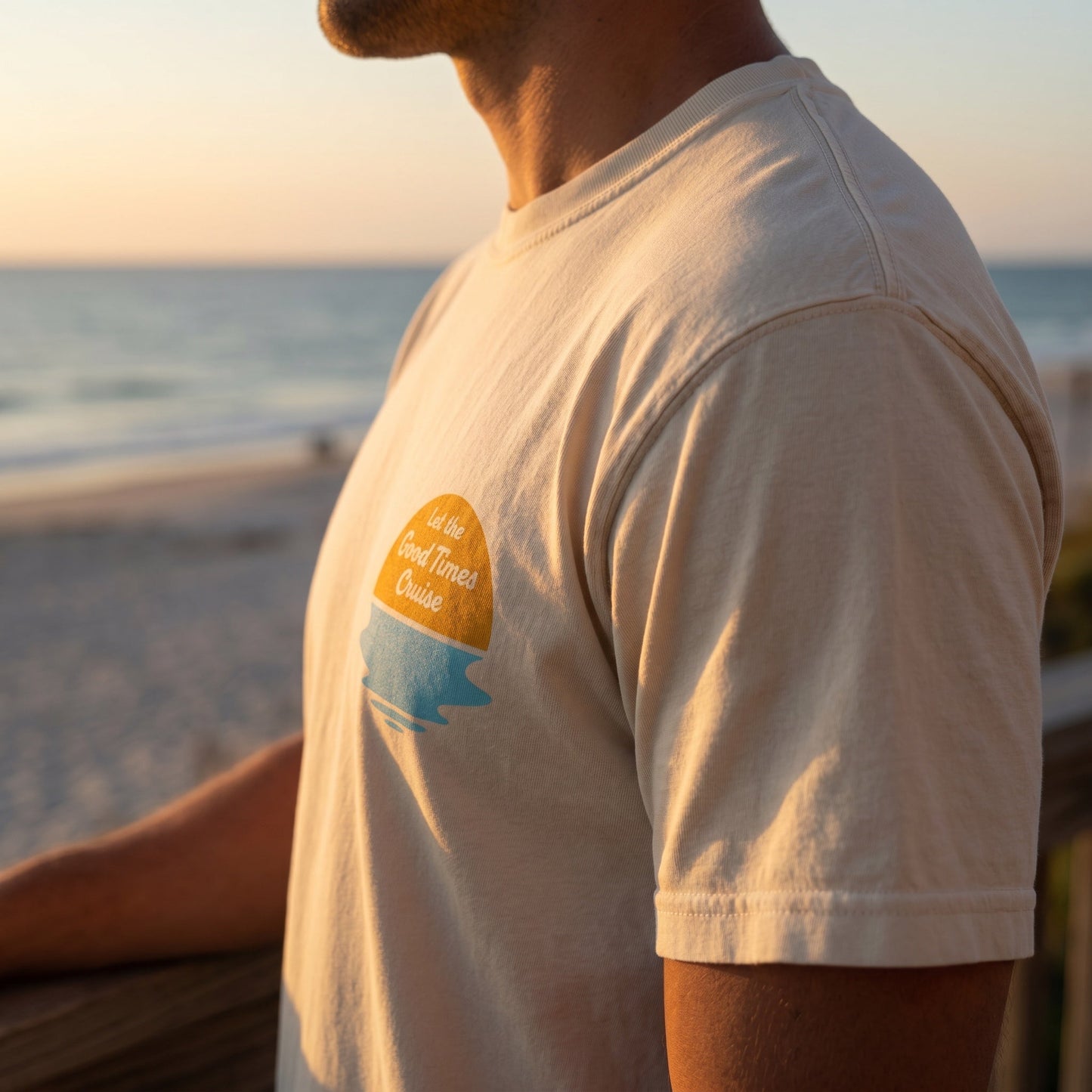 Summer Sunset Club Logo Tee Shirt