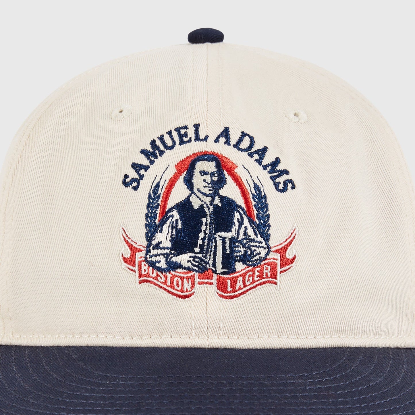 Samuel Adams Boston Lager cap with logo on a white background