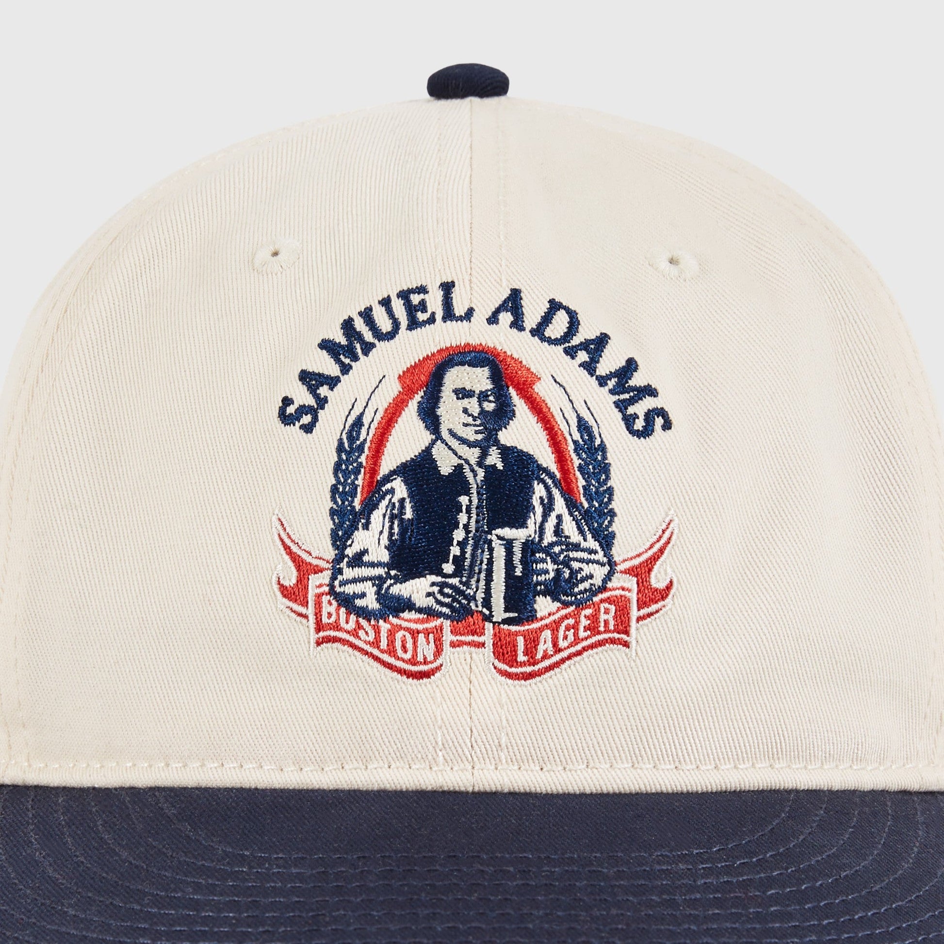 Samuel Adams Boston Lager cap with logo on a white background
