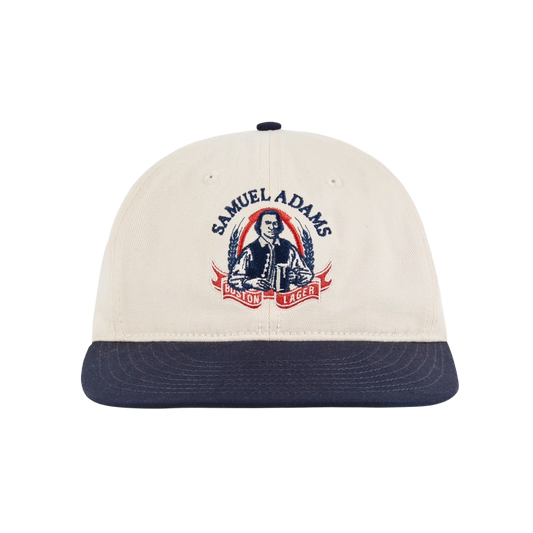 Samuel Adams beer cap with logo on a white background