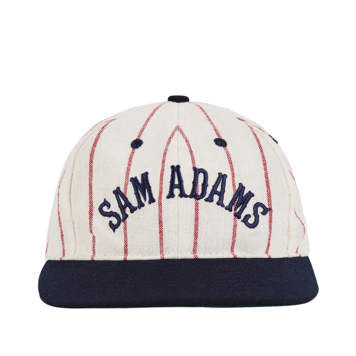 Baseball cap with 'Sam Adams' branding on a white background