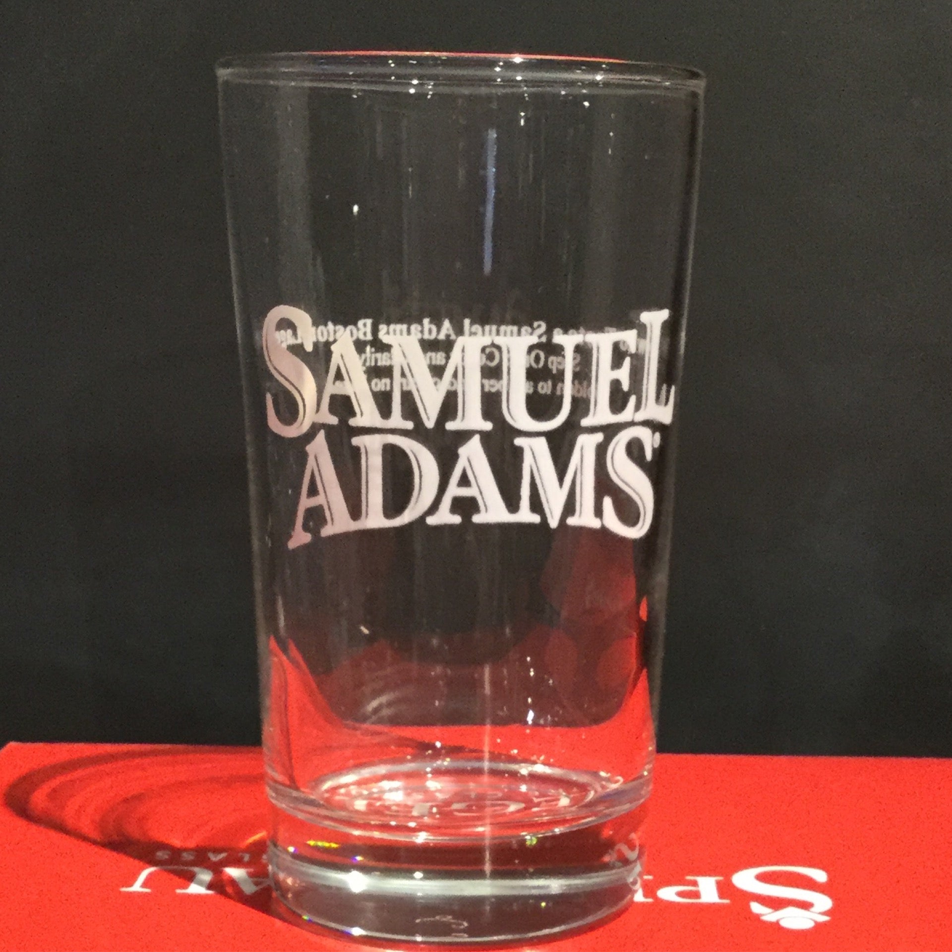 7oz Taster Glass with a white Samuel Adams logo