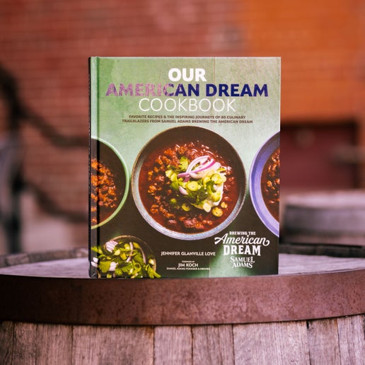 The cover of Our American Dream Cookbook, which features 80 Culinary Trailblazers who share their favorite recipes and inspiring stories, celebrating innovation, entrepreneurship, and the spirit of American ingenuity.