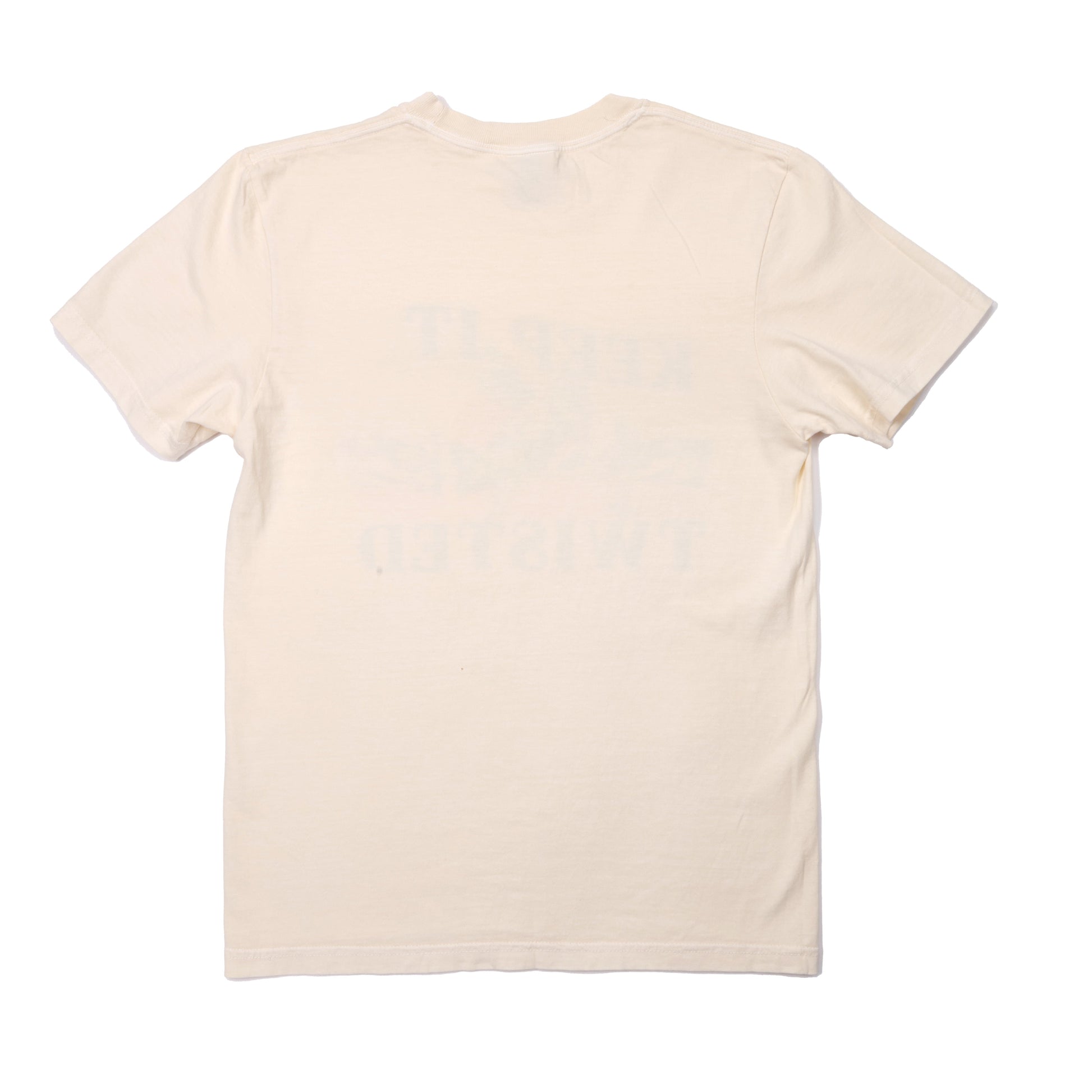 Beige t-shirt on a white background