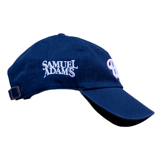 Right side view of the hat features the Samuel Adams logo in white.