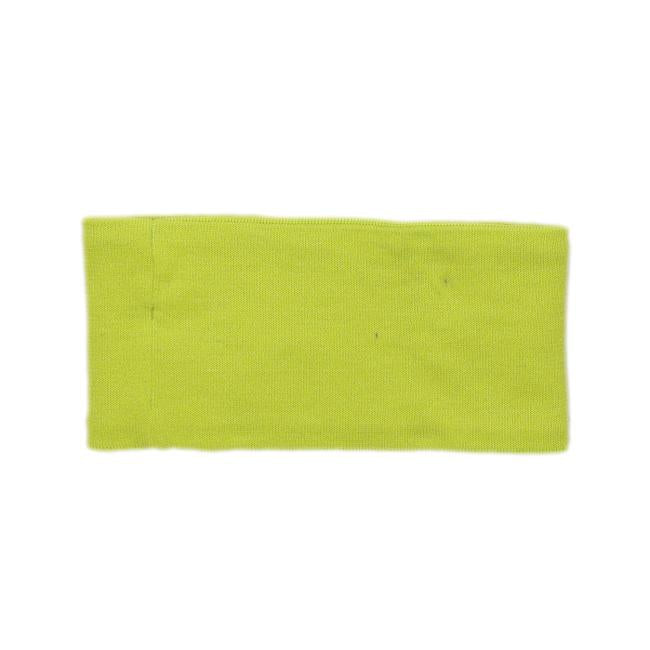 The Patagonia Neon Green Headband by Patagonia is shown on a white background, ideal as a winter headband for sporty style and added warmth.