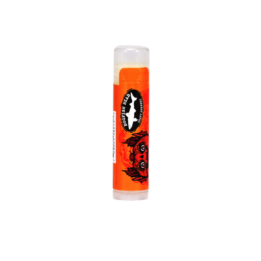 Dogfish Head lip balm main label.