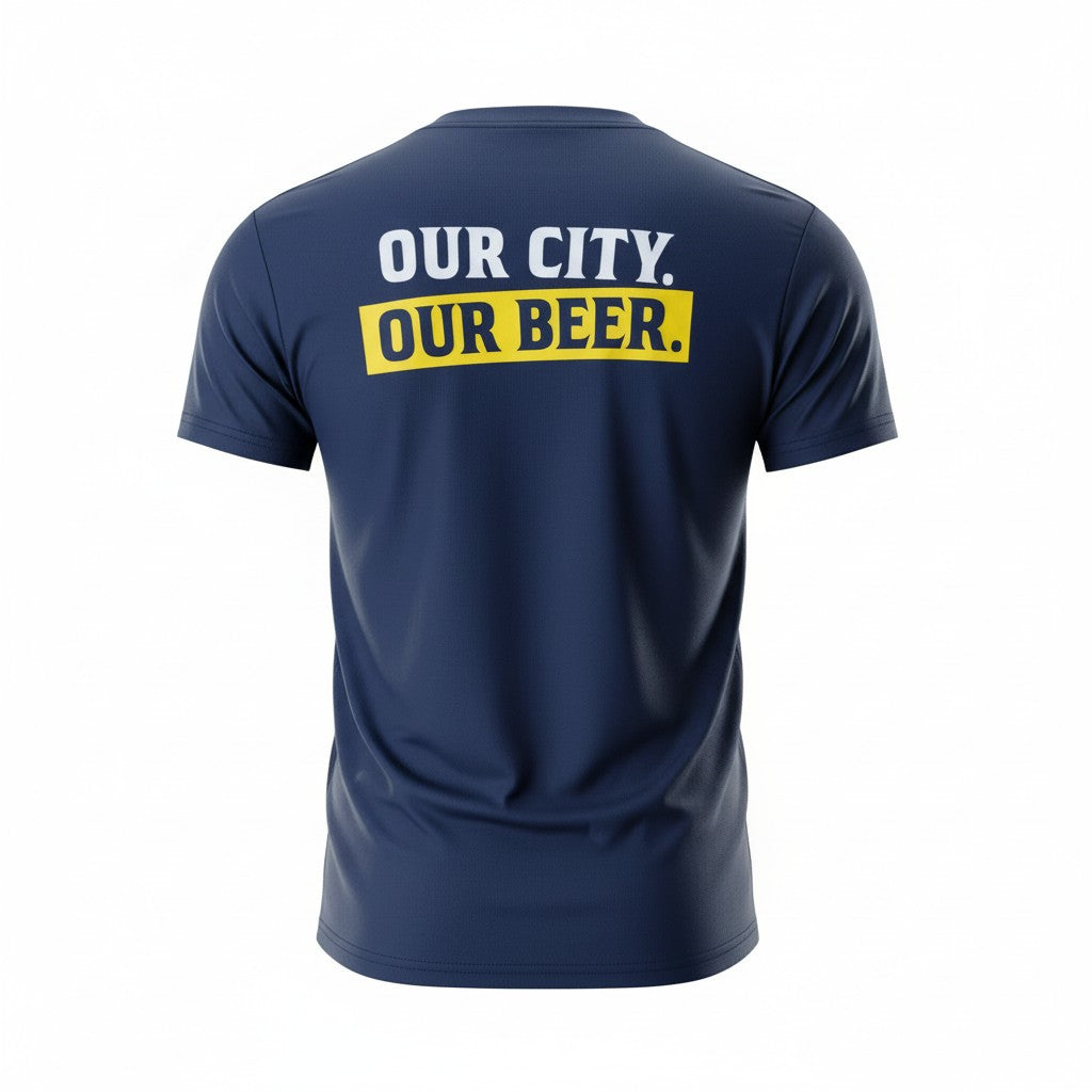 M Navy MARATHON Running Tee