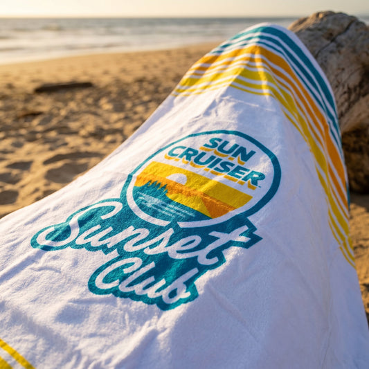 Cruiser Into Summer Beach Towel