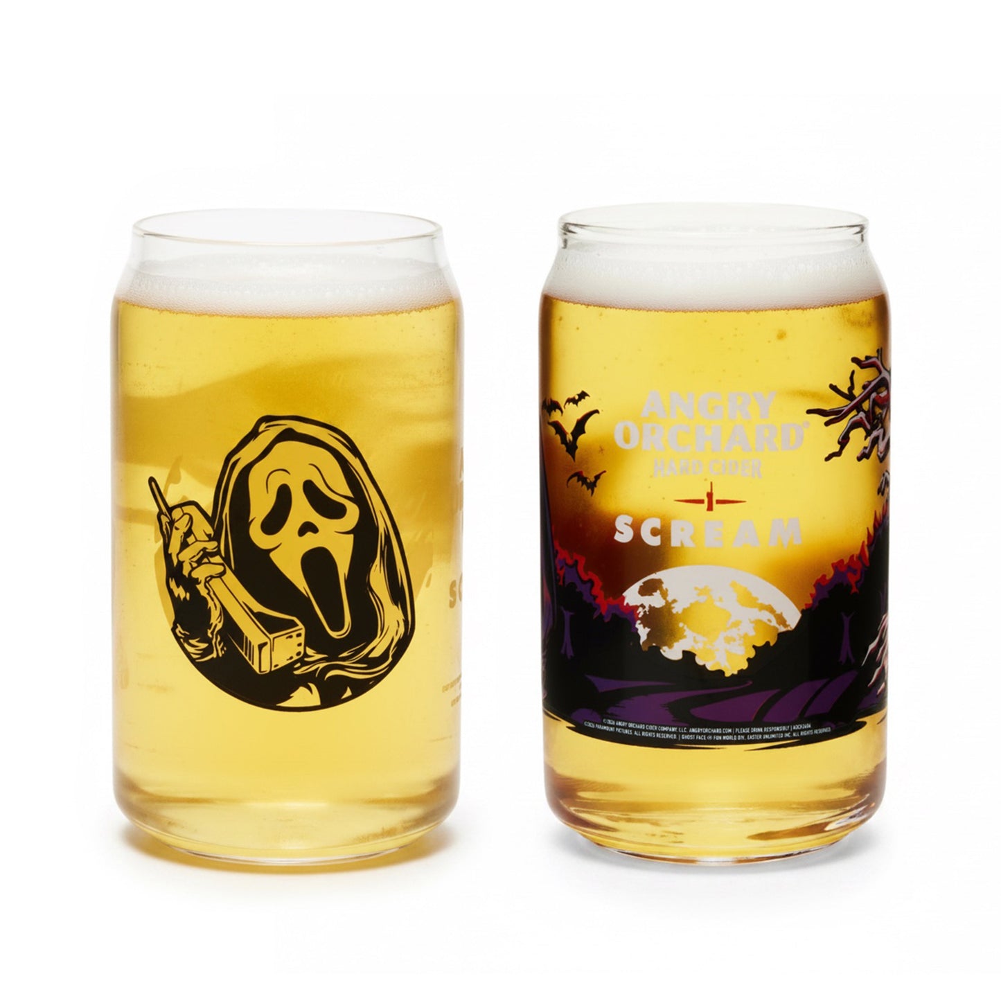 Angry Orchard x Scream Can Glass Bundle