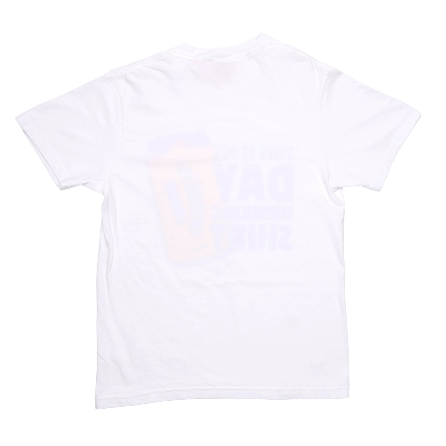 Plain white t-shirt on a white background