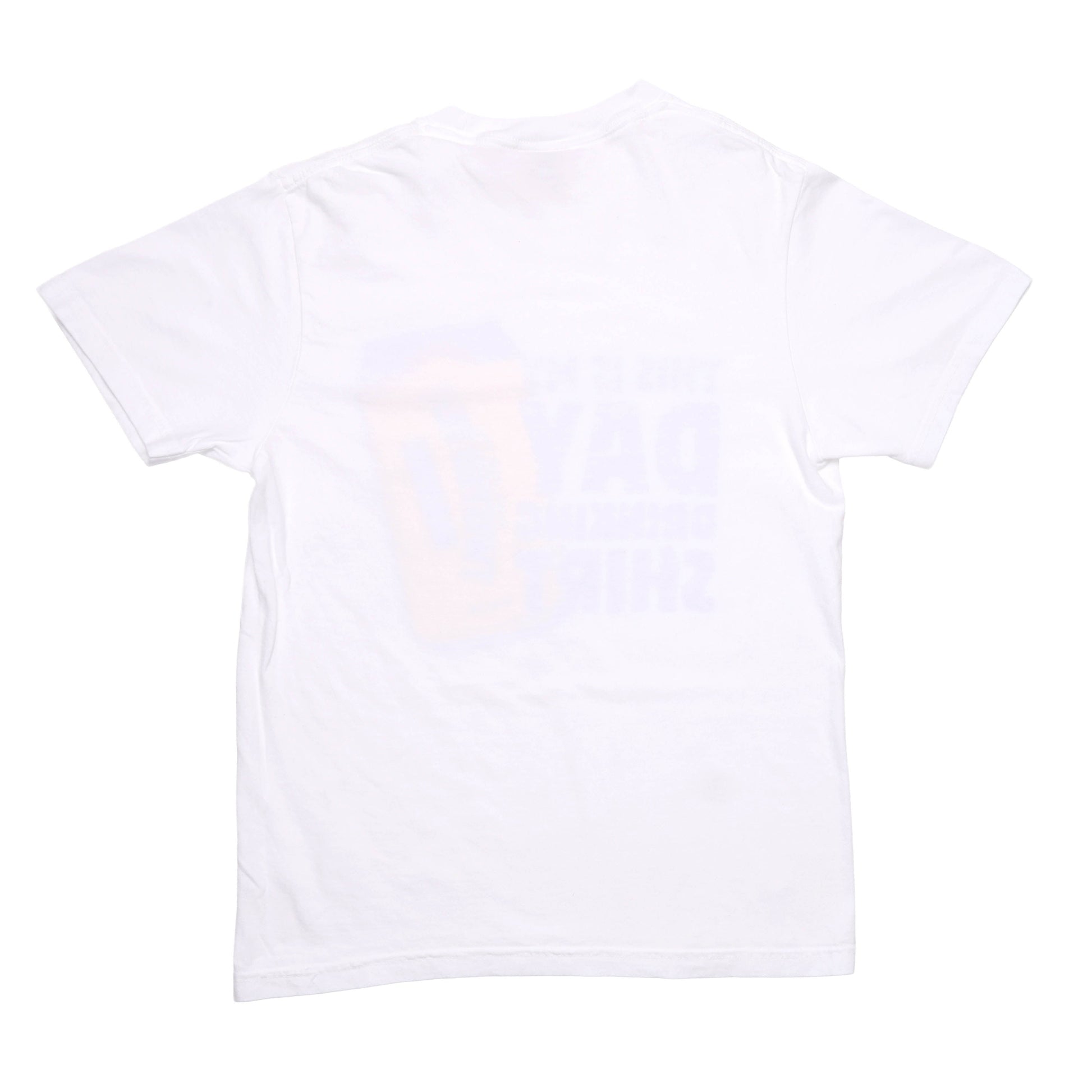 Plain white t-shirt on a white background